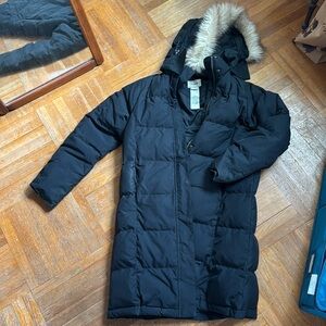 LL Bean women’s down coat